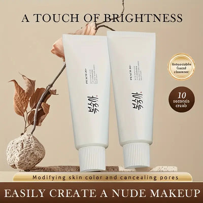 Rice Water No-Makeup Cream – Full Coverage Concealer & Brightening Moisturizer with Rice Extract