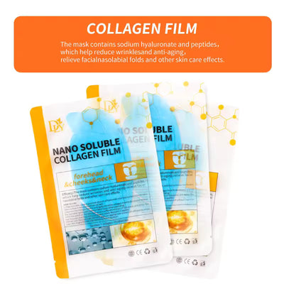 Collagen Dissolvable Mask, Anti- Aging mask, Collagen Film, Collagen Dissolving Mask, Nano melting mask, water soluble mask, Korean Glass Skin