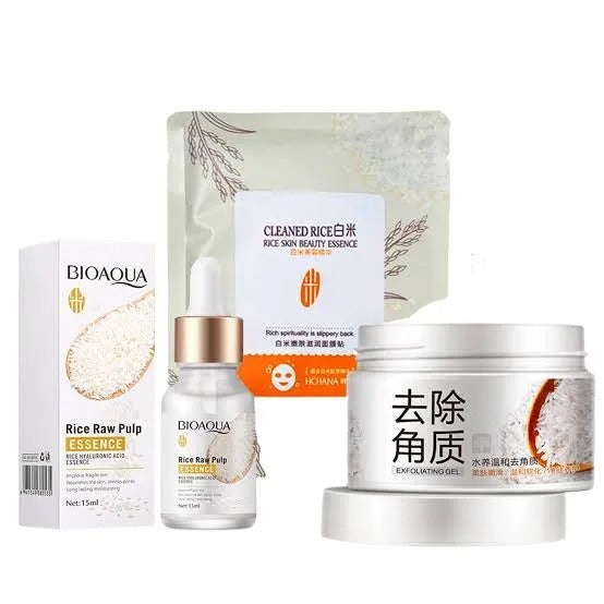 BIOAQUA Set Of 3 White Rice Beauty Whitening Series