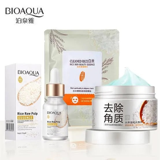 BIOAQUA Set Of 3 White Rice Beauty Whitening Series
