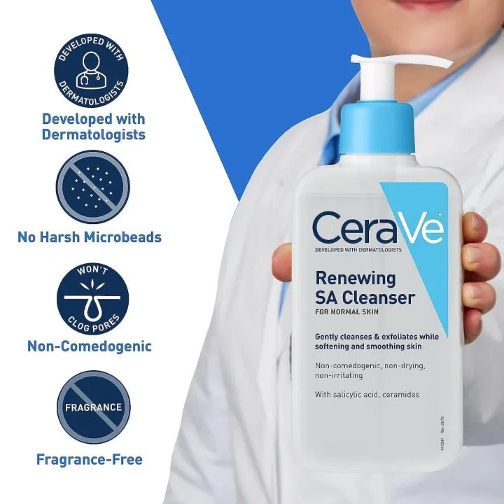 Renewing SA Cleanser 237ml | Smoothing Face Wash with Salicylic Acid | Gentle Exfoliating & Pore Refining Formula