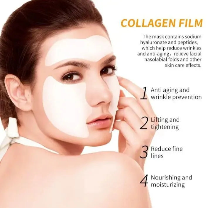 Collagen Dissolvable Mask, Anti- Aging mask, Collagen Film, Collagen Dissolving Mask, Nano melting mask, water soluble mask, Korean Glass Skin